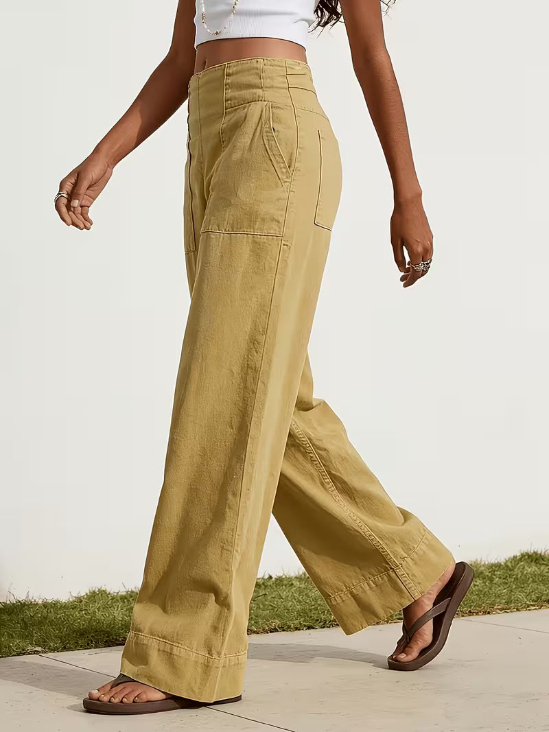 New Women'S Fashion Wide-Leg Jeans: Loose-Fitting, Relaxed-Fit Straight-Leg Jeans
