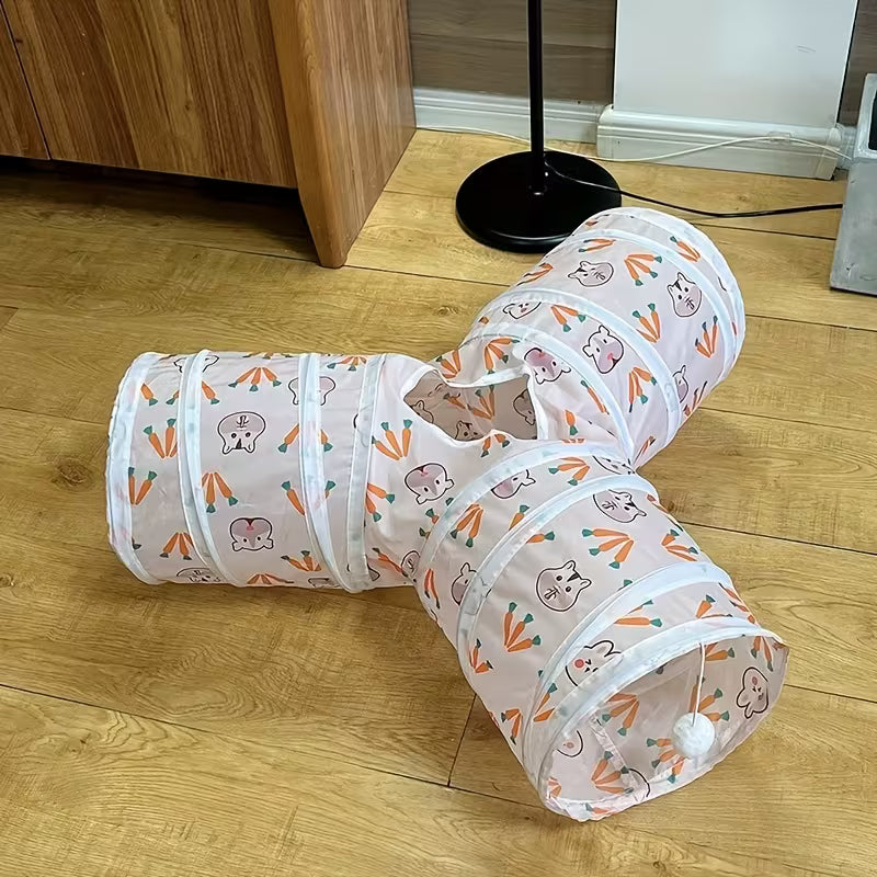 3-Way Rabbit Tunnel - Collapsible Play Tube