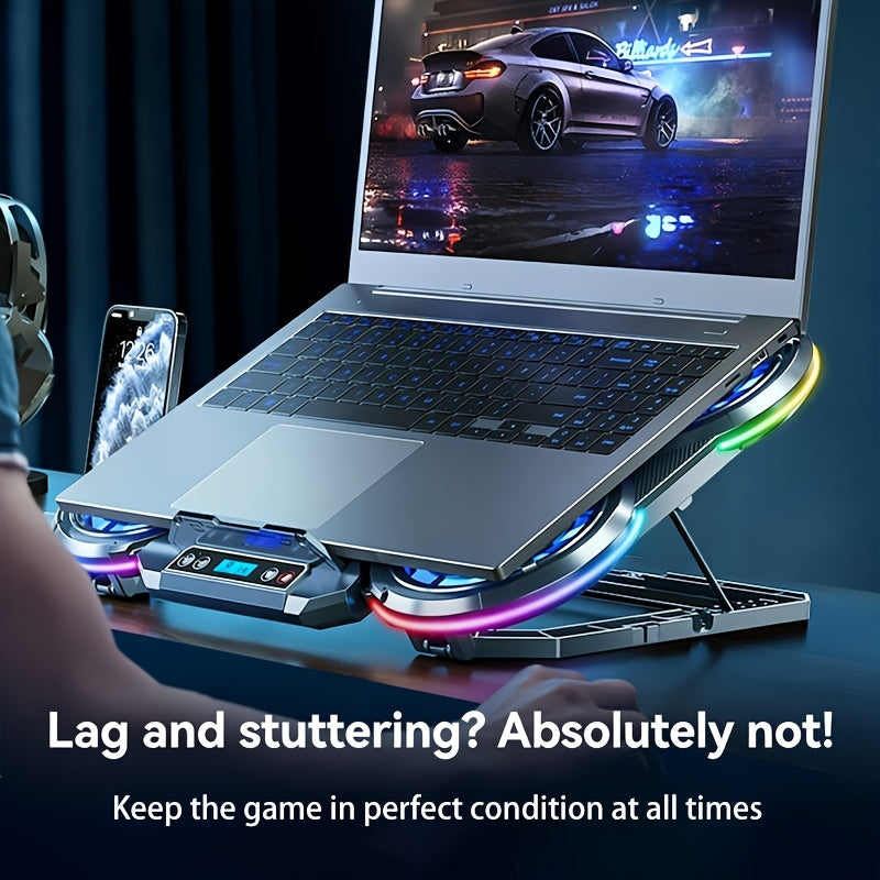 Summer Must-Have Laptop Cooling Stand, ICE COOREL E-Sports 6-Core Silent