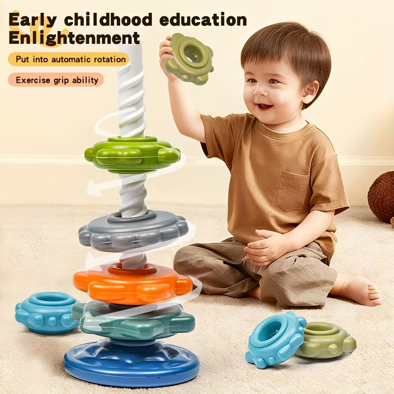 Rainbow Spinning Stacking Toy