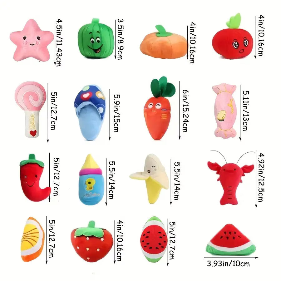 Random Style Dog Plush Toys, Pet Dog Chewing And Making Set