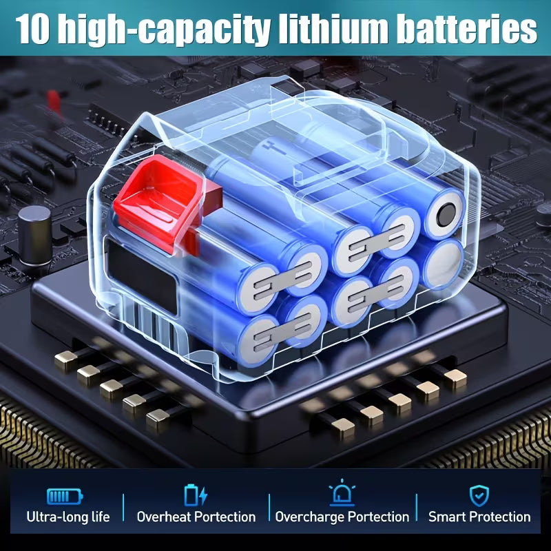 21V Electric Drill Set/67pcs, Type-C Charging Port