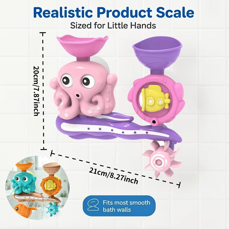 Cute Blue Purple Octopus Bathroom Toy