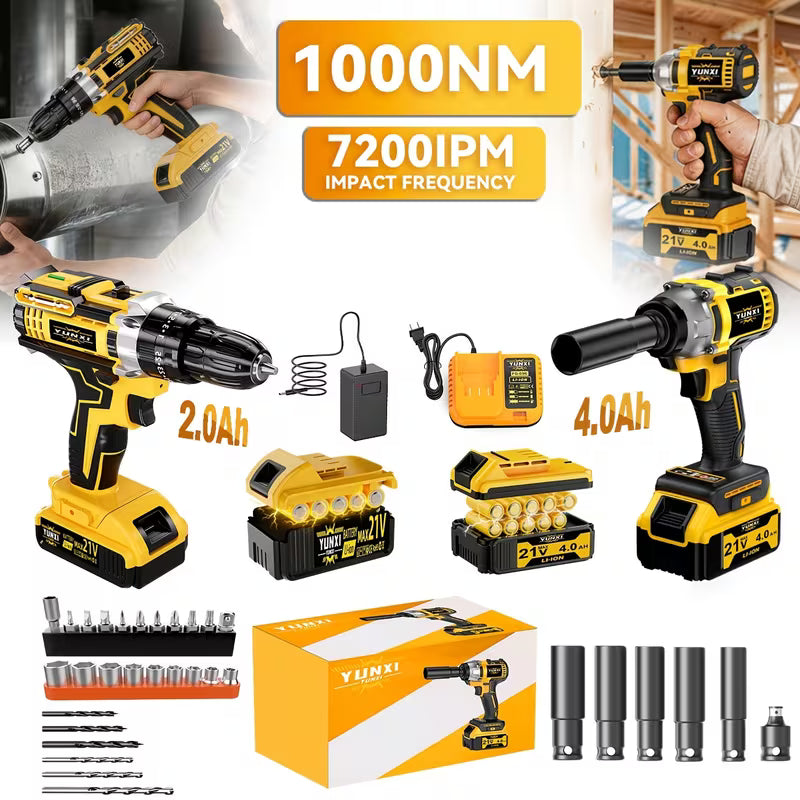 Family Set: Electric Drill+electric Wrench