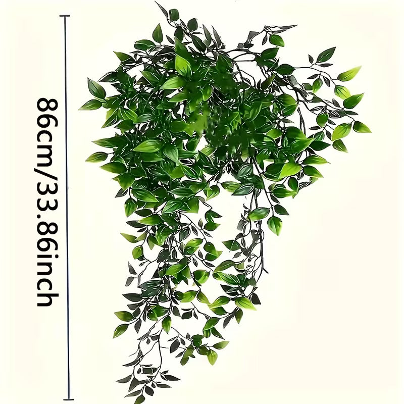 2pcs Artificial Plants, Hanging Mandala Green Plants, Suitable for Bathroom Living Room Home