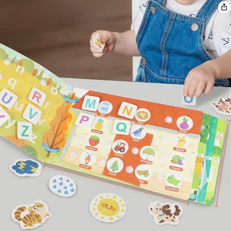 Children's Interactive Sticker Matching Card Book