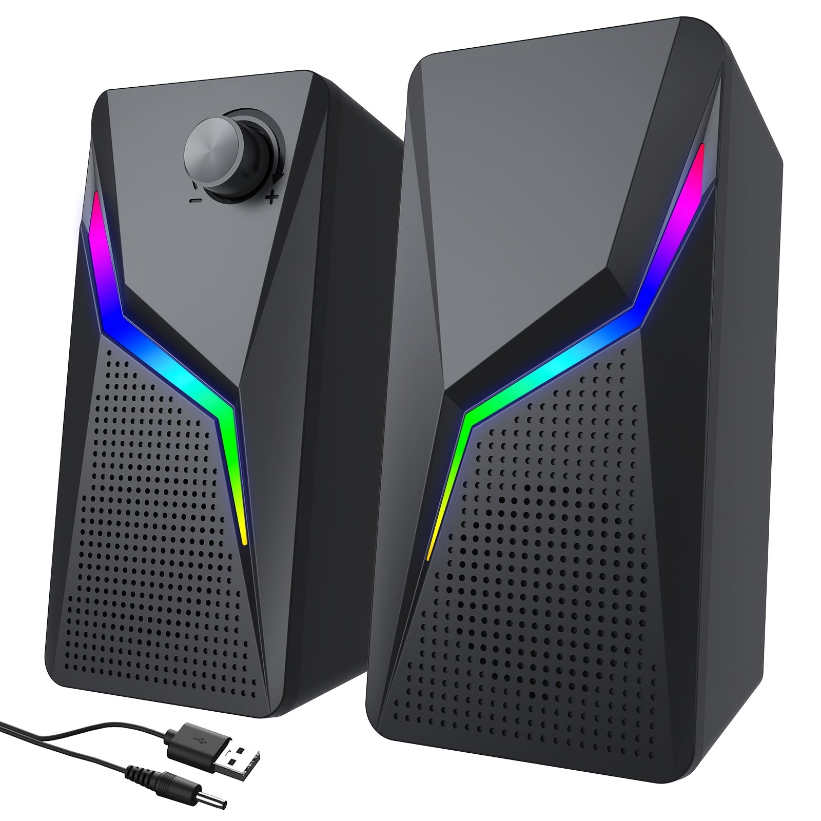 Newly Upgraded Exclusive USB Computer Speakers, Gaming Desktop Speakers