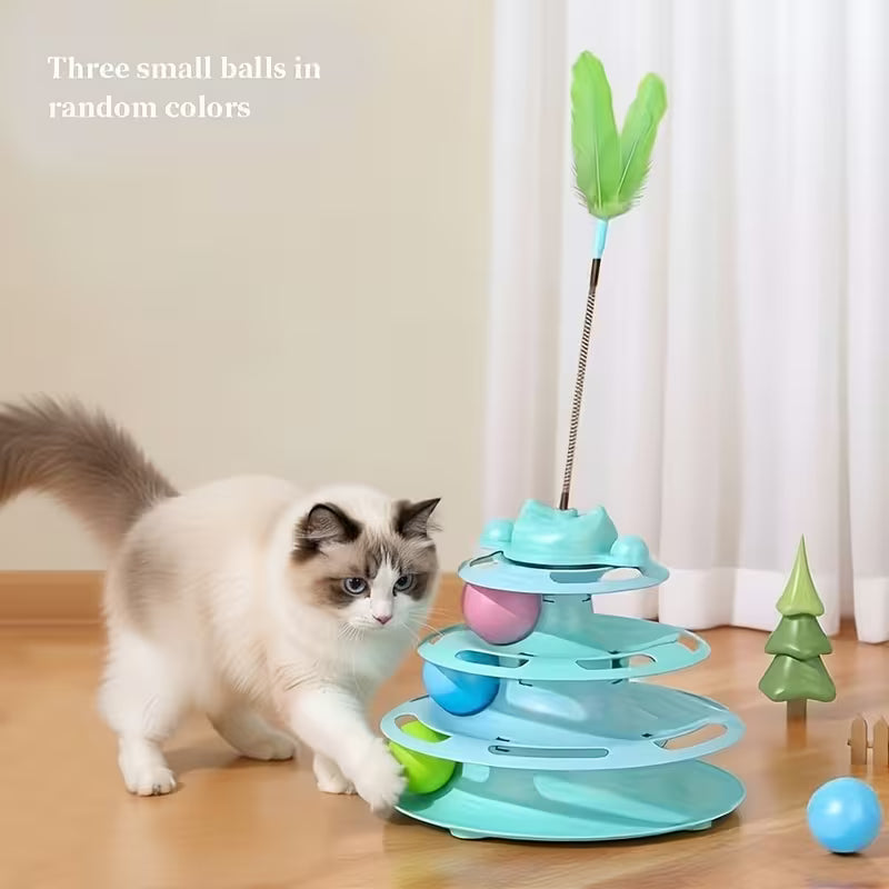 1 Set Cat Turntable Toy Self-Entertainment Boredom Relief