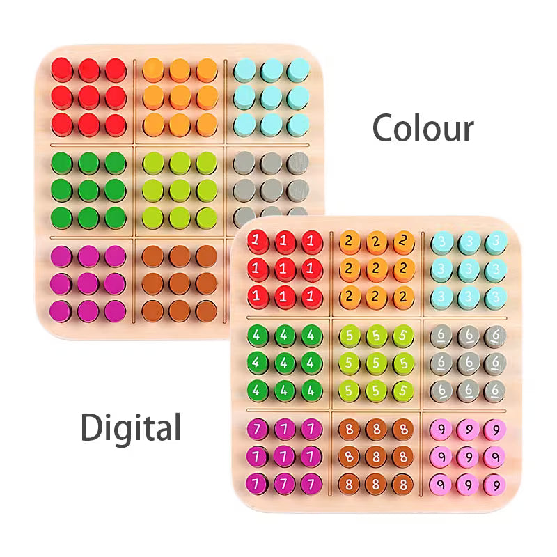 Children Sudoku Games Chess Toys • Cognitive Color Digital Board Party