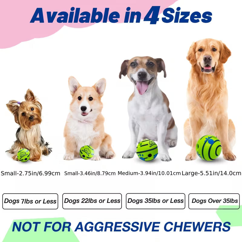 Pet Interactive Rolling Sound Ball Toy, Dog IQ