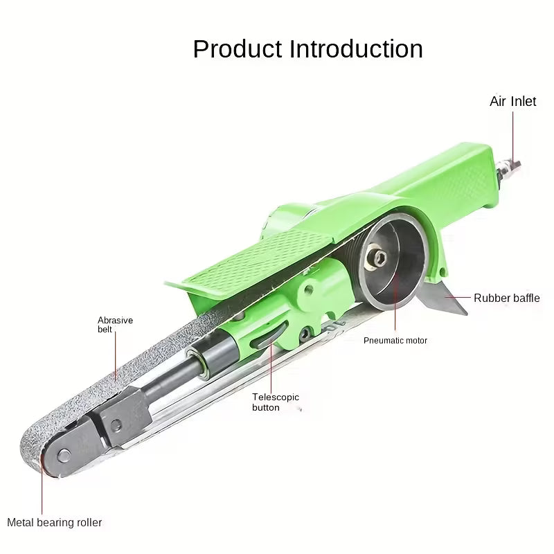 OMAIJIA Pneumatic Sanding Machine for Belts, Available in 10Mm And 20Mm Sizes