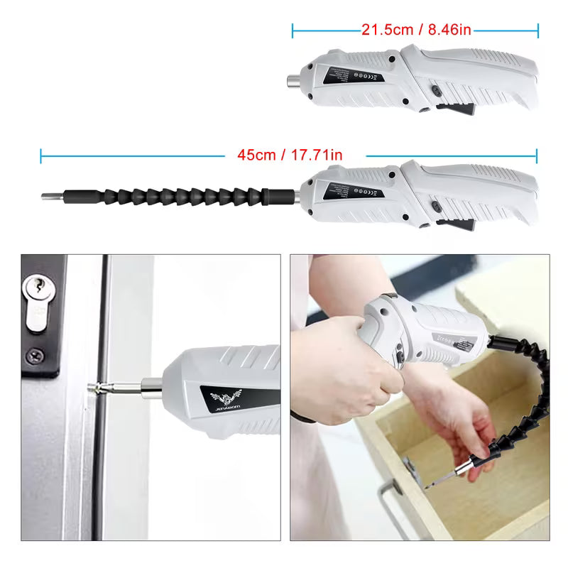3.6V Rechargeable Battery Cordless Screwdriver Drill • Electric Screwdriver Tool Set •