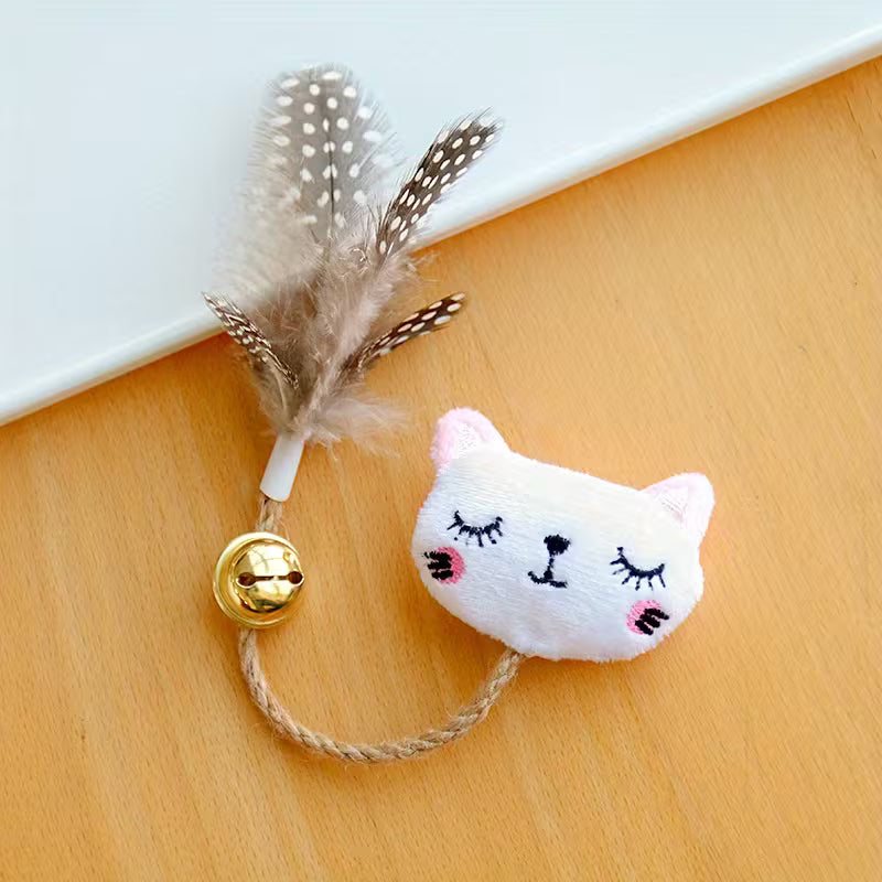 Cute Cat Fun Toy | Bell Cat Toy Pet Twine