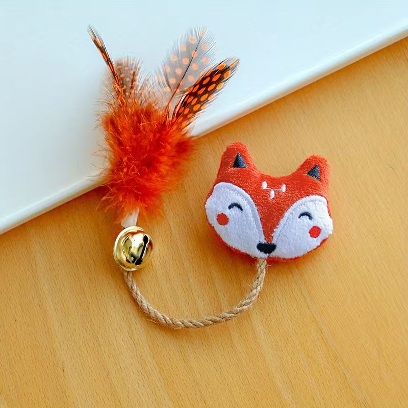 Cute Cat Fun Toy | Bell Cat Toy Pet Twine