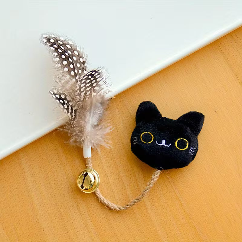 Cute Cat Fun Toy | Bell Cat Toy Pet Twine