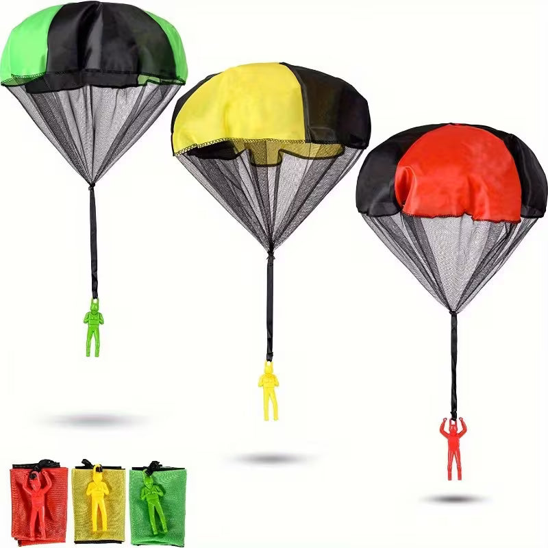 3-Pack 2025 Best Small Outdoor Parachute Toy, Random Color
