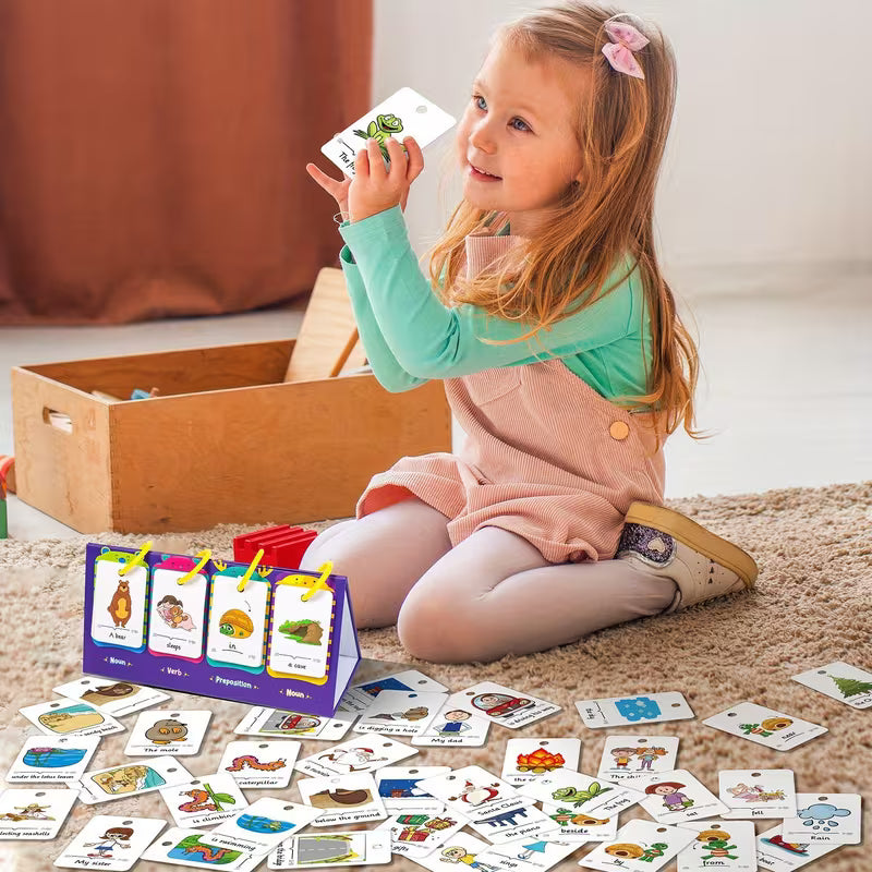 80 Double Sided Words Sentence Building Toy