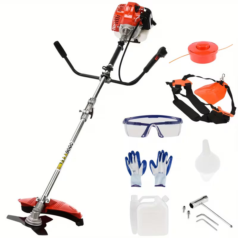 A 70.86*13.77 Inch Lawn Mower Small Household Multifunctional Clearing Backpack Agricultural Petrol