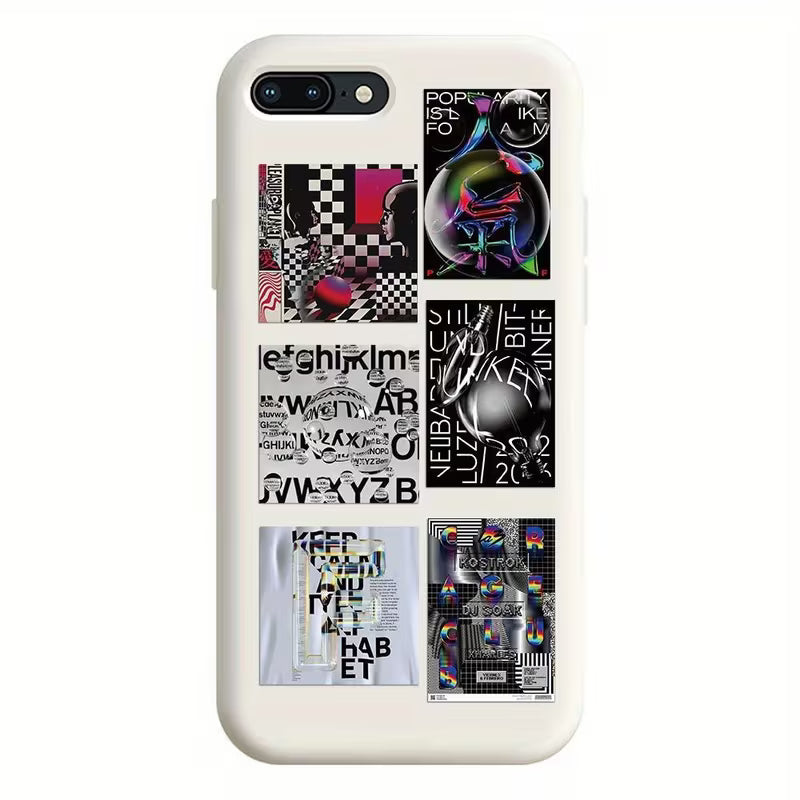 Funny Acid Design Graffiti Stickers Vinyl Aesthetic Stickers Set