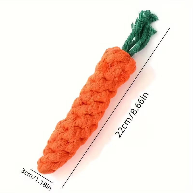 Interactive Dog Toy - Durable Carrot-Shaped