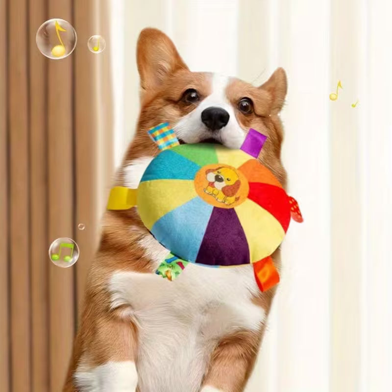 Plush Squeaky Dog Toy - Random Cartoon Pattern