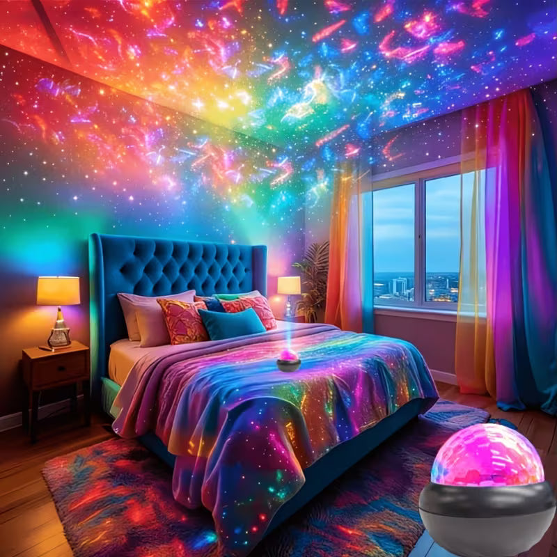 New RGB Water Ripple Projection Light, Wave Lighting Effects, Remote Control Timer