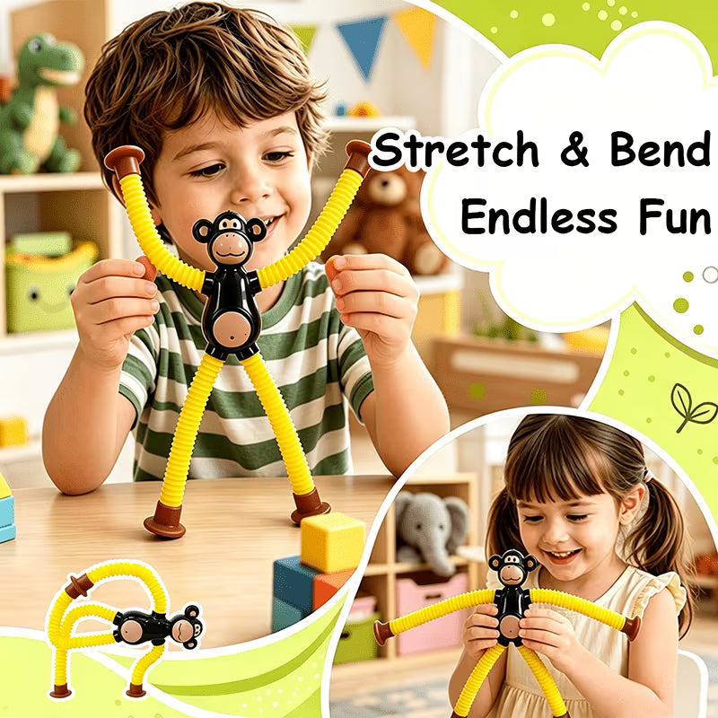 4-Piece Suction Cup Monkey Relax Toys