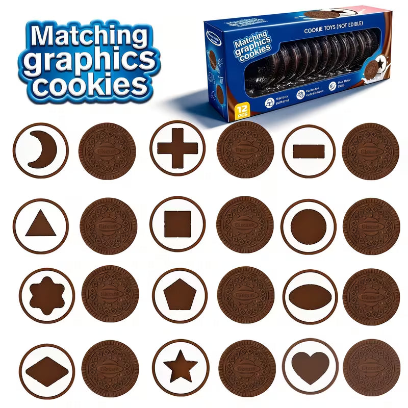 Cookie-shaped Matching Toys Suitable for Children