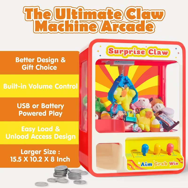Mini Vending Machine Toy with LED Illumination and Adjustable Sound