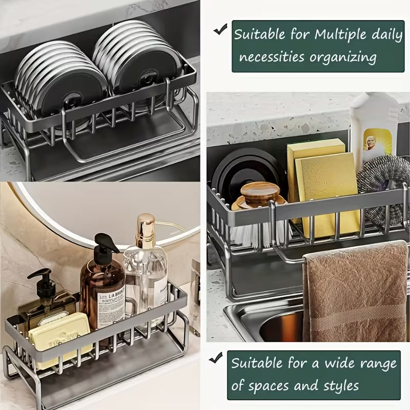 High Quality Kitchen Sink Tray, Integrated Sponge Rack