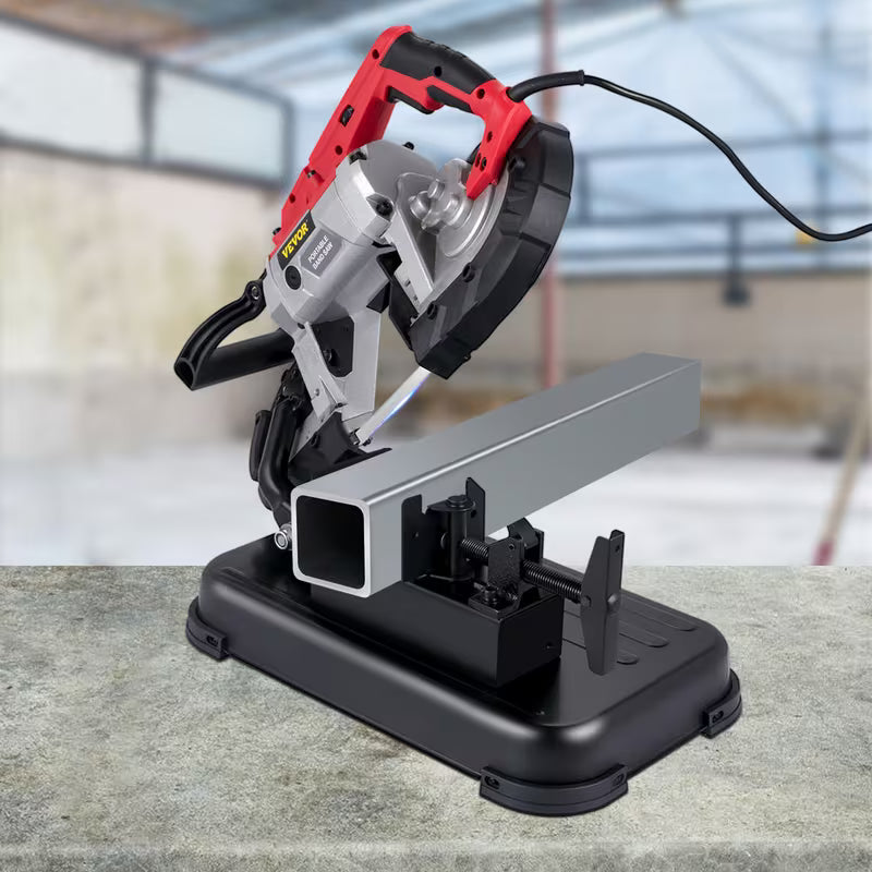 VEVOR Portable Band Saw, 110V Removable Alloy Steel Base Cordless 5 Inch Cutting Capacity Hand held