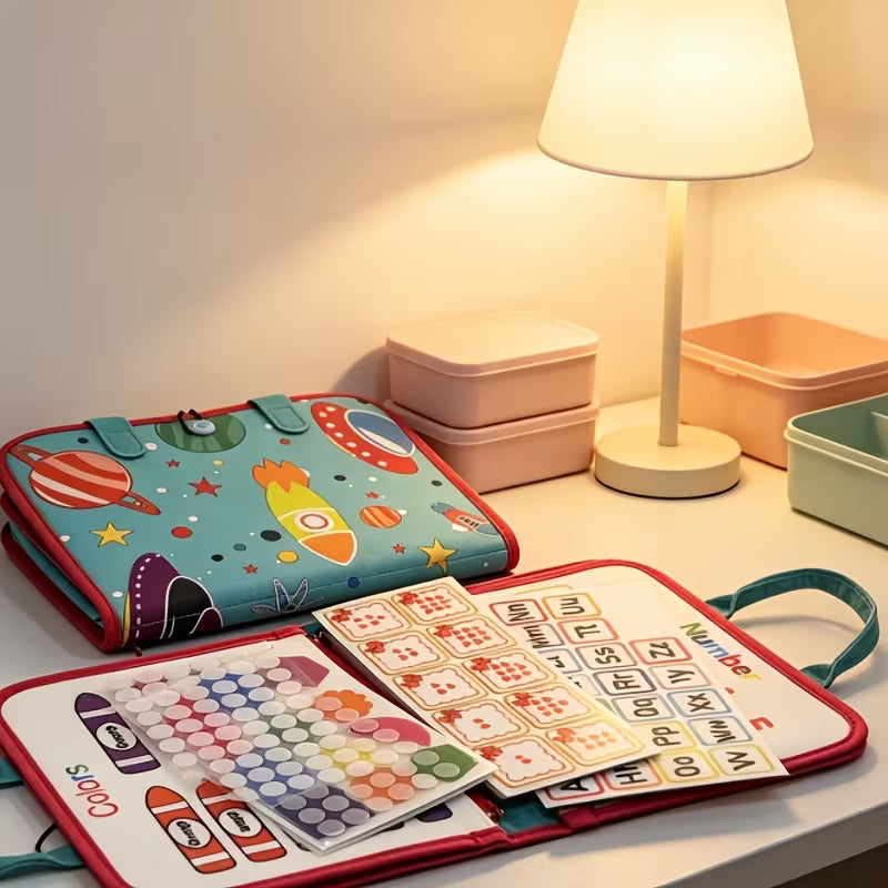 Portable Outer Space Themed Busy Book Felt
