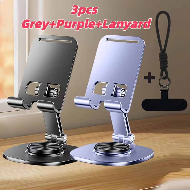 Folding Phone Stand, All-Metal Phone & Tablet Stand Set, Metal