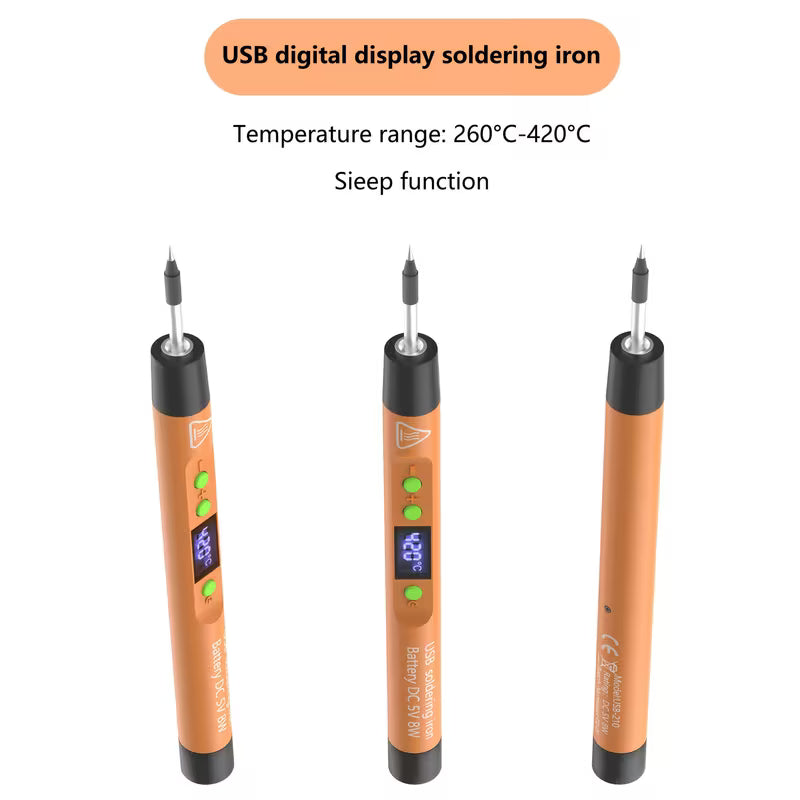 Portable Wireless Digital Display Electric Soldering Iron Set Welding Kit Soldering Iron Set