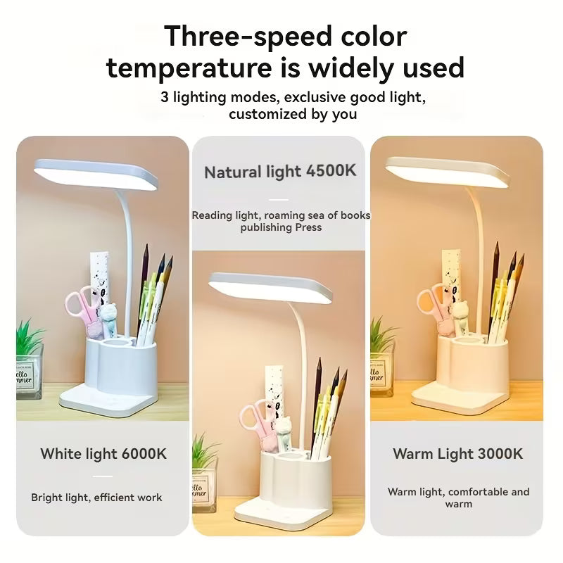 Pen holder desk lamp multi-functional learning lamp college student dormitory reading desk