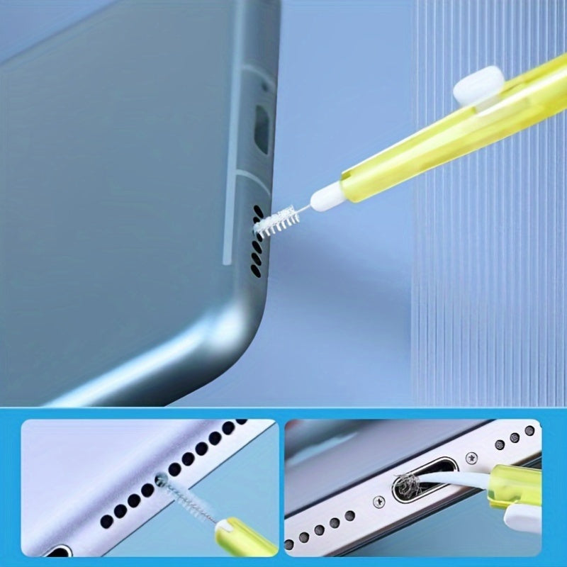 Mobile Phone Retractable Cleaning Set, Multi-Functional Mobile Phone And Earphone