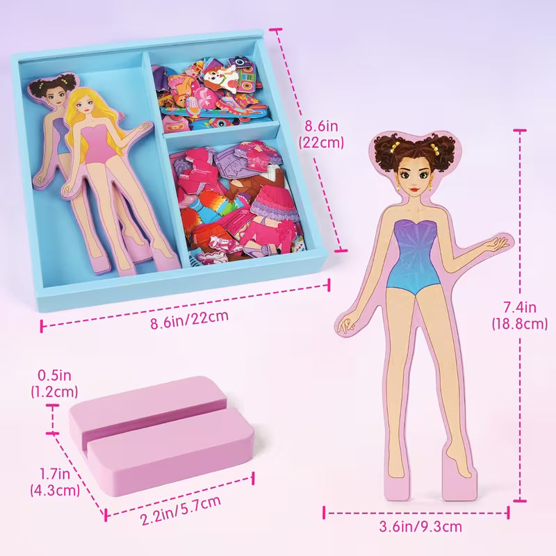 Magnetic Dress-up Set Wooden