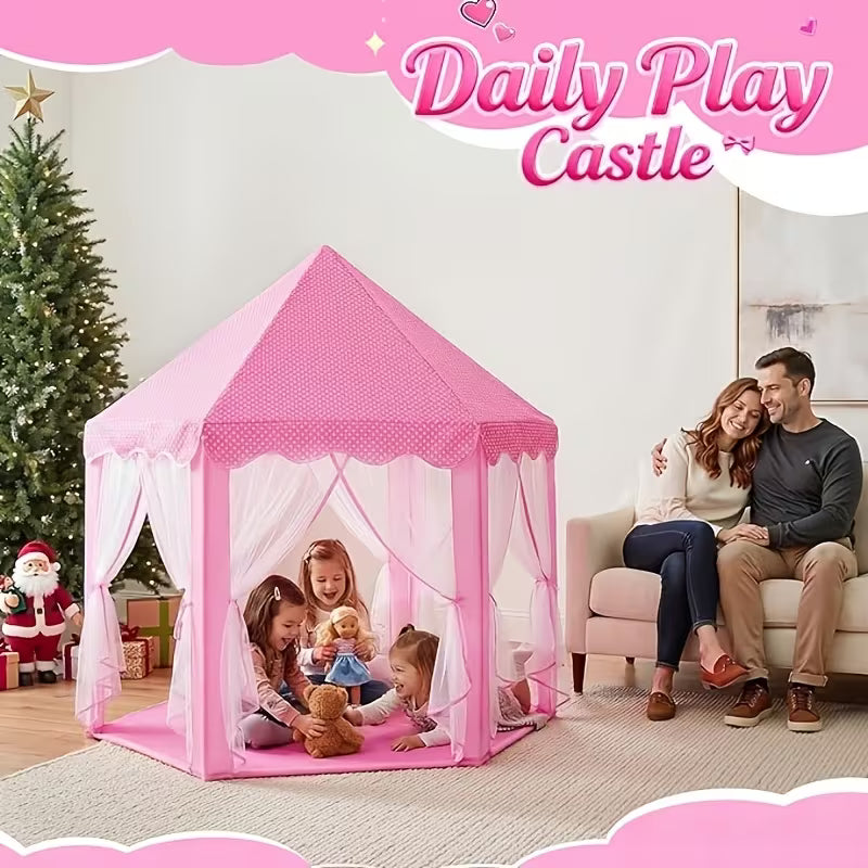 Pink Princess Hexagon Game Tent