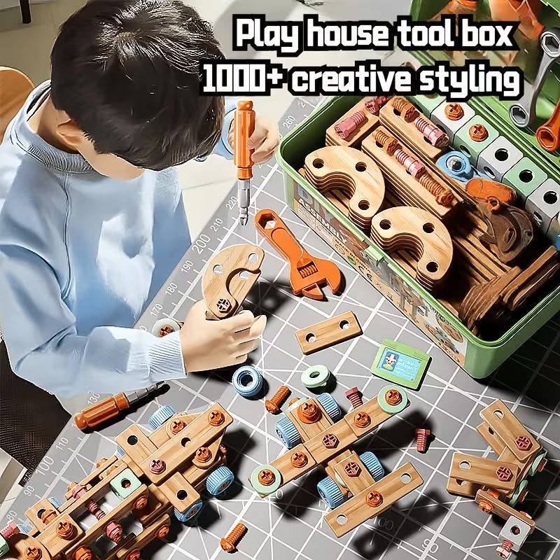 119-Piece/144-Piece Children's Screw Tool Box Toy