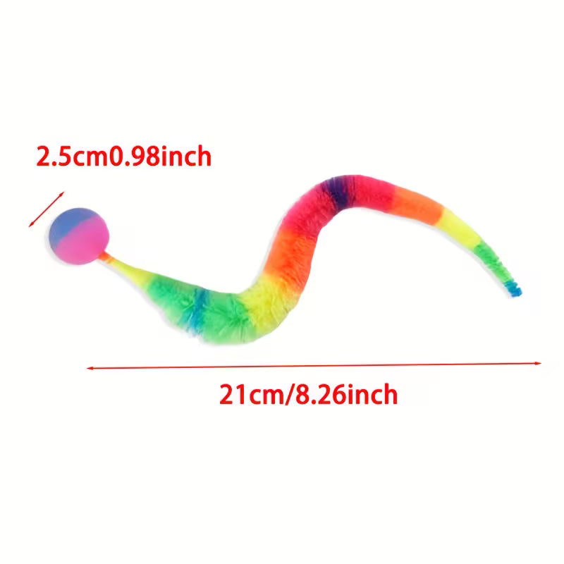 Cat Interactive Toys, Bouncy Ball Cat Toys - Interactive Polyester Set, Polyester, Random Color