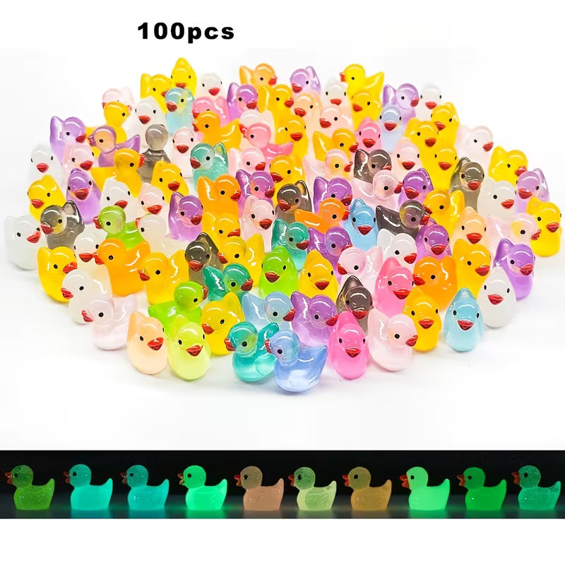 Gift for Her/him 50/100-Piece Random Color Glowing Little Ducks: Modern