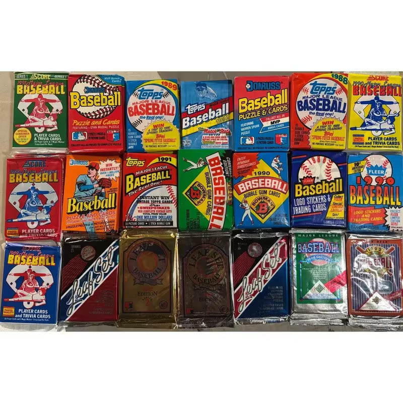 Assorted MLB Pack Lot (1980s-90s) Total of 3 Random Sealed