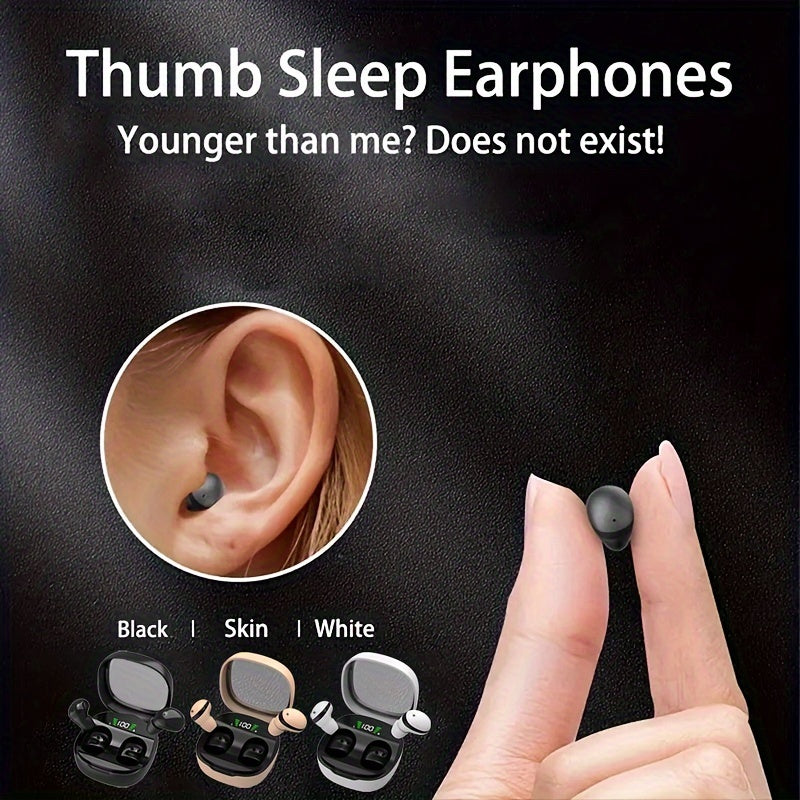 Invisible Earbuds, the Smallest Mini Earphones, No Flashlight Needed, Wireless