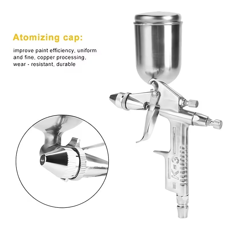 K3 Mini Pneumatic Spray Gun, 0.5Mm Nozzle, Professional Painting Tool, Suitable for Car Repair