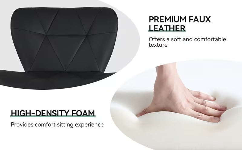 1/2/3/4pcs Modern Bar Stool, Adjustable Faux Leather Upholstered Swivel CounterStoolsFor Restaurant
