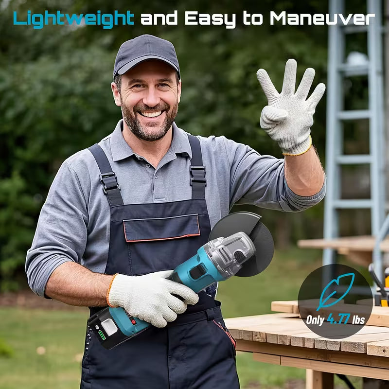 SEESII Cordless Angle Grinder Kit, Metal
