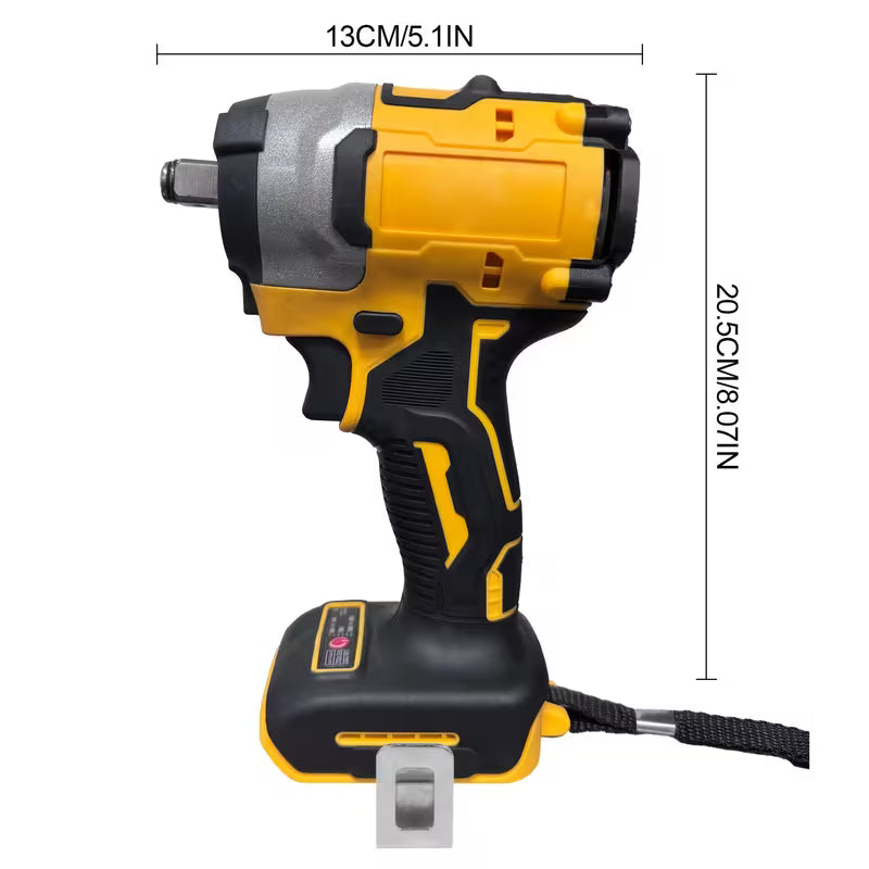 1/2-Inch Cordless Brushless Impact Wrench, Includes Belt Clip