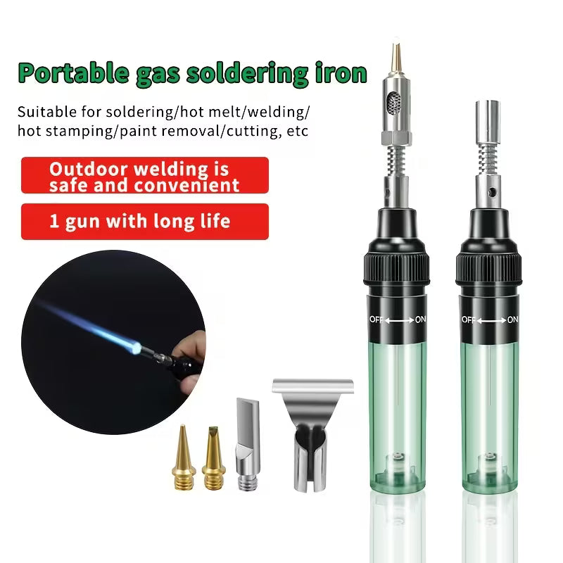 Multifunctional Portable Soldering Iron Kit with Multiple Sizes of Soldering Tips and Screwdriver
