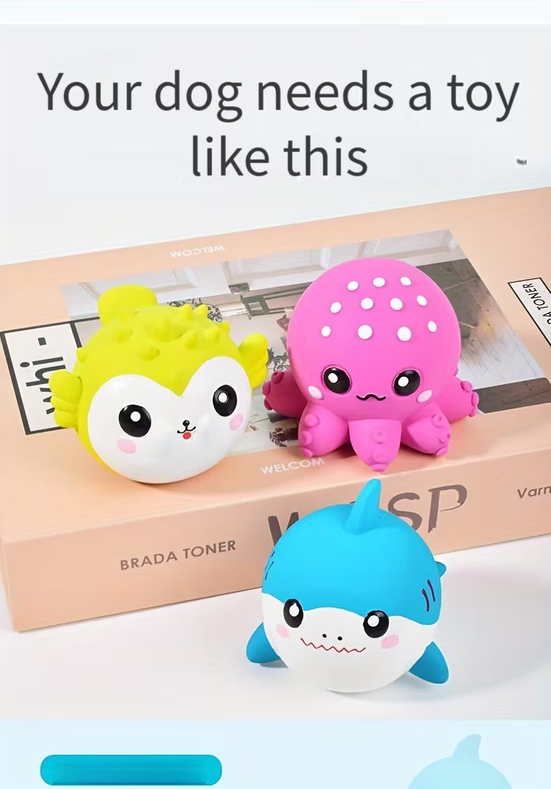 Latex Squeak Toys for Small Breeds - Durable, Interactive Pet
