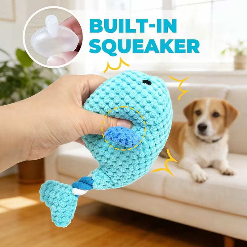 Packs Dog Toys, Plush Marine Animals, Stuffed Dog